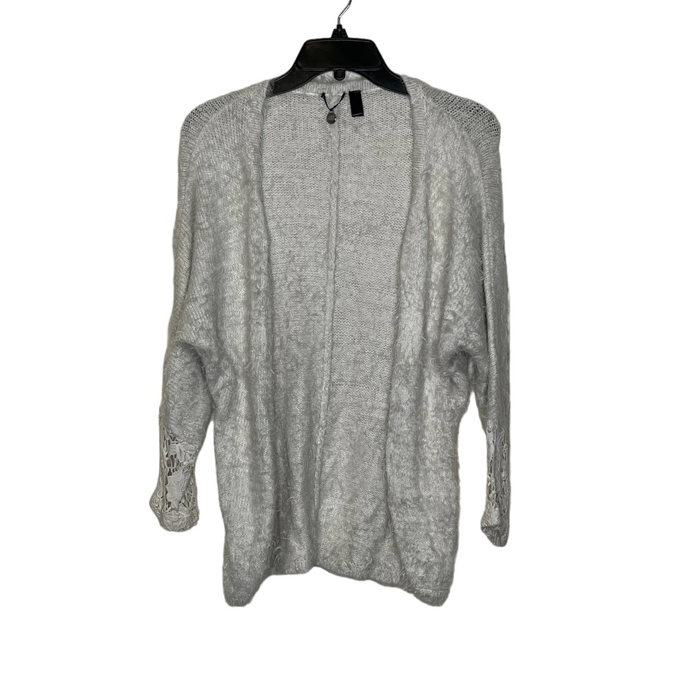 BKE Buckle Open Cardigan Sweater Size Small Off White Womens‎ Mohair Style LS